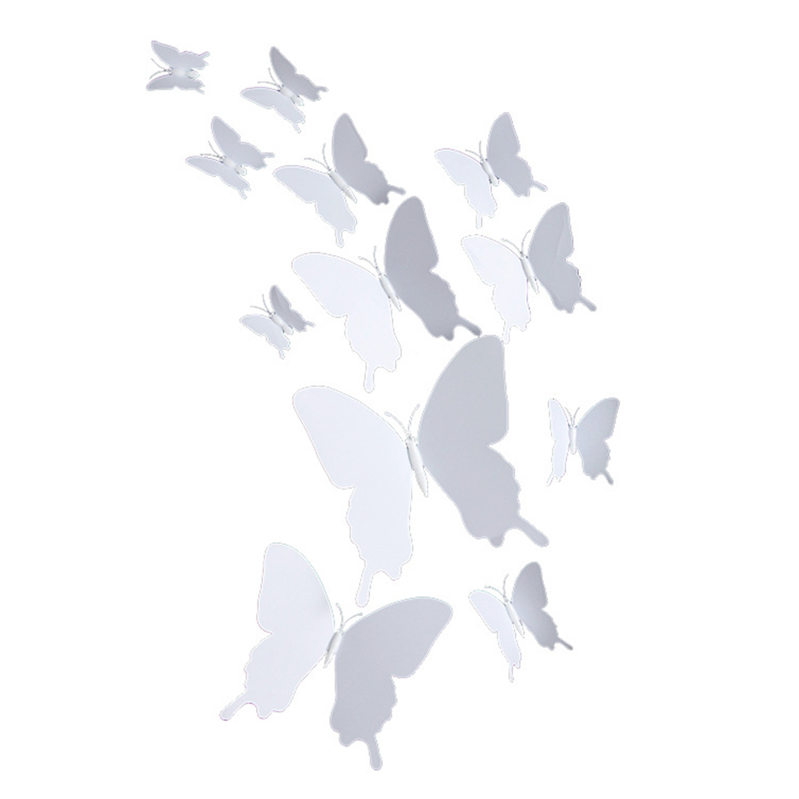 SIEYIO 12Pcs PVC 3D DIY for Butterfly Wall Stickers Removable Blank Mural Decals Paint Crafts for Baby Kids Room Wedding Home D